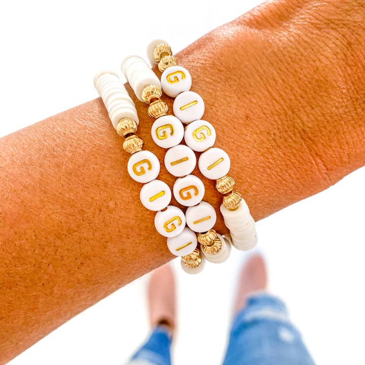 Savvy Bling - Wholesale Beaded Bracelet - Gigi, Nana, Mimi Heishi Bracelet