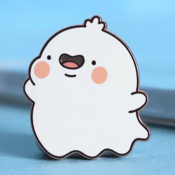 Ghost Enamel Pin for wholesale by Toastedink
