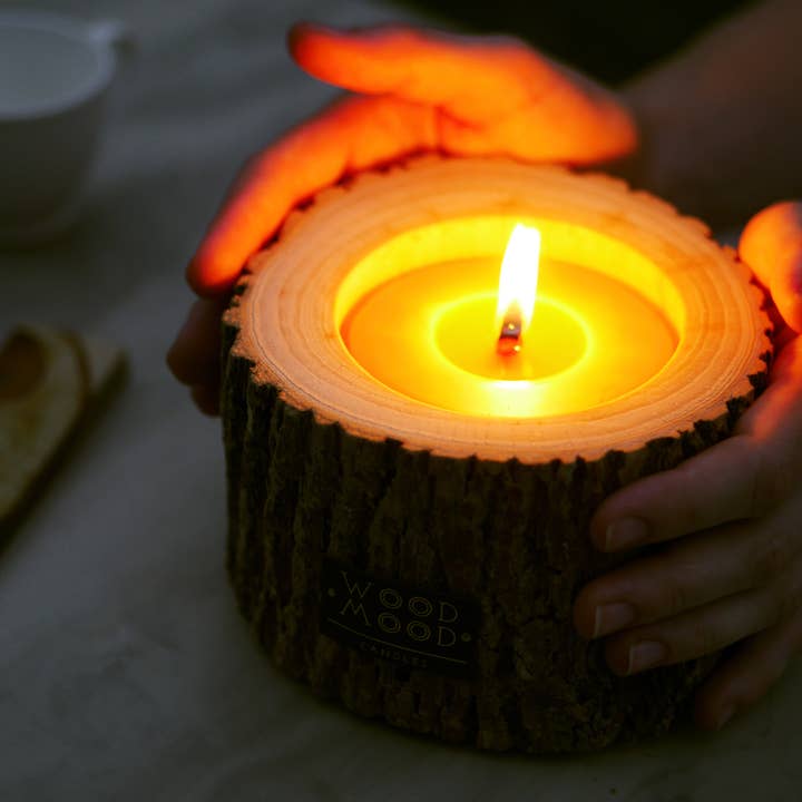 WOOD MOOD - Wholesale Jar/Filled Candle - Rocky Patio | interior candle with pine tree essential oil13