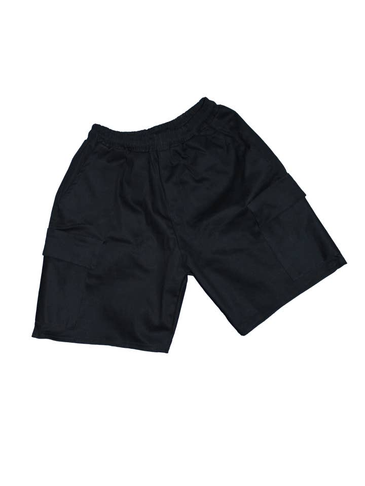 Pantalones cortos cargo - Negro para venta al por mayor de The Open House