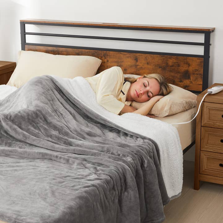 Heynemo - Wholesale Bedding Blanket - Queen Size Heated Blanket, Dual Control Electric Throw