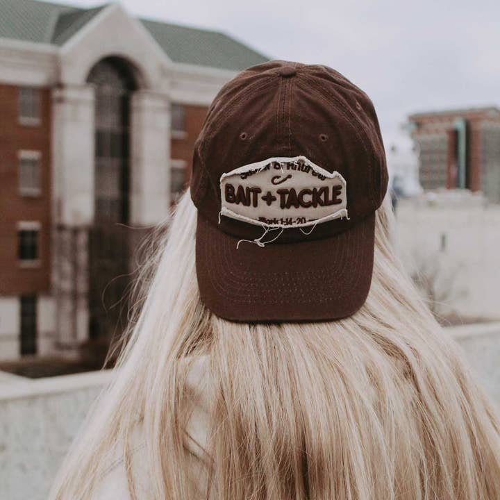 Swanson Christian Products - Wholesale Baseball Cap - Unisex - Hat - Brown/Khaki - Bait And Tackle1