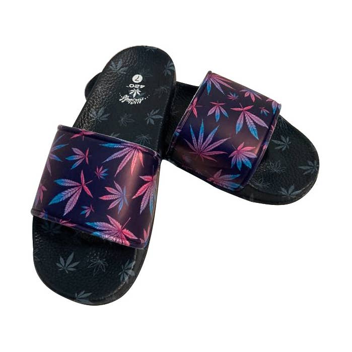 Himpy Slides - Womens Grape Ape Purple Sandal - 1 Pair Per Pack for wholesale by Novelty Brands