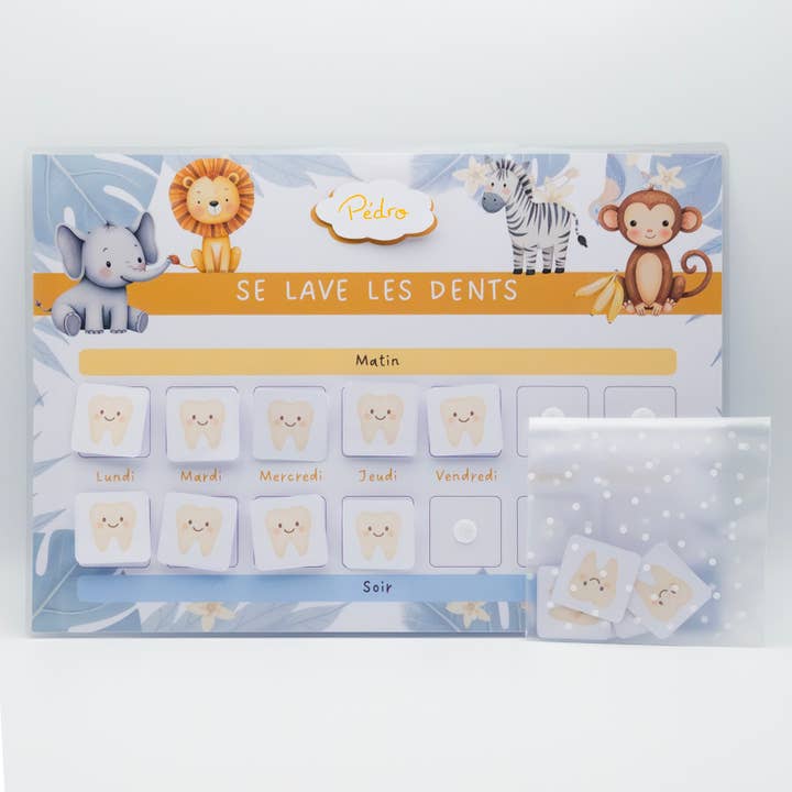 Motivationstavla "Jag borstar tänderna" Savann för wholesale av ColorFall Editions