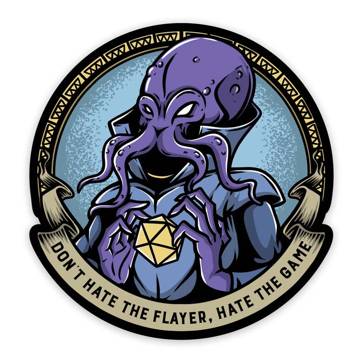 Don't Hate the Flayer Sticker for wholesale by GlassStaff