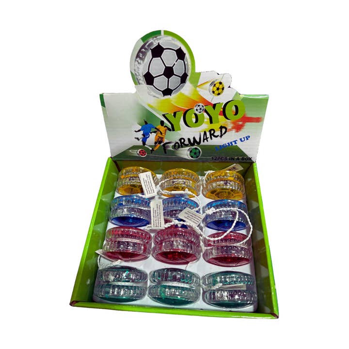 Fun Light Up Yo Yo Sports 12 CT Counter Display for wholesale by K & S WHOLESALE INC
