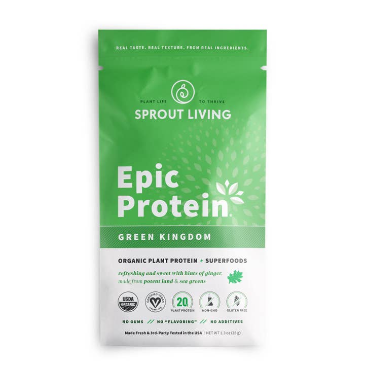 Epic Protein | Organic Plant Protein, Green Kingdom, 38 G for wholesale by Sprout Living