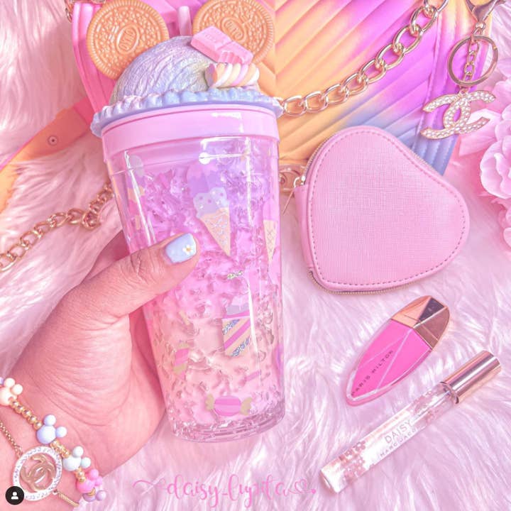 Bewaltz - Wholesale Insulated Mug/Tumbler - Cookie Mouse Ear Sweets Rainbow Tumbler - 16 Oz