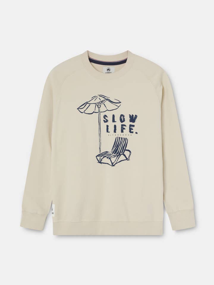 Slow Life sand sweatshirt for wholesale by ALTONADOCK