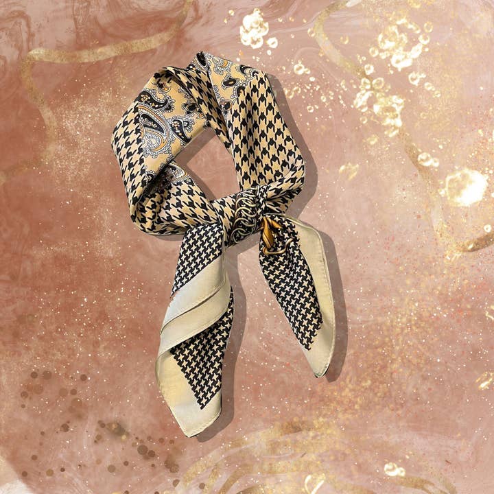 Scarf - trendy colorful - 70 x 70cm - silk for wholesale by Lourens Exclusive