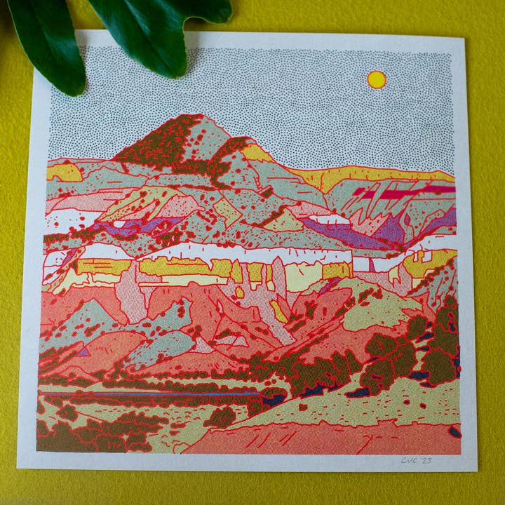 Caroline Clark - Wholesale Art Print - Desert Mountain #304