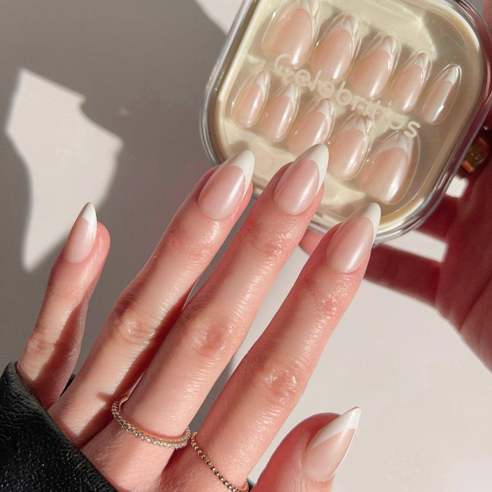 Celebritips - Wholesale Press-On/Fake Nails - Classic French Glaze2