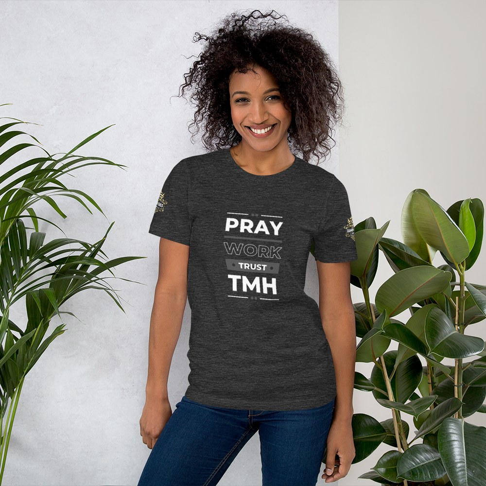 Diamond Eyes Enterprises - Wholesale Screen Printed T-Shirt - Women's - Pray, Work, Trust The Most High T-Shirt5