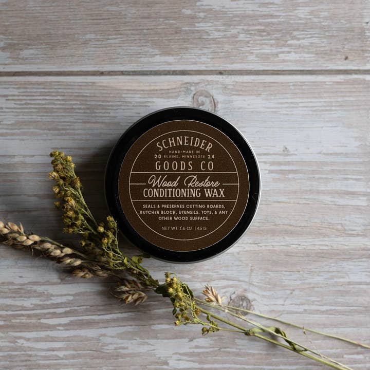 Wood Restore | Conditioning Wax for wholesale by Schneider Goods Co