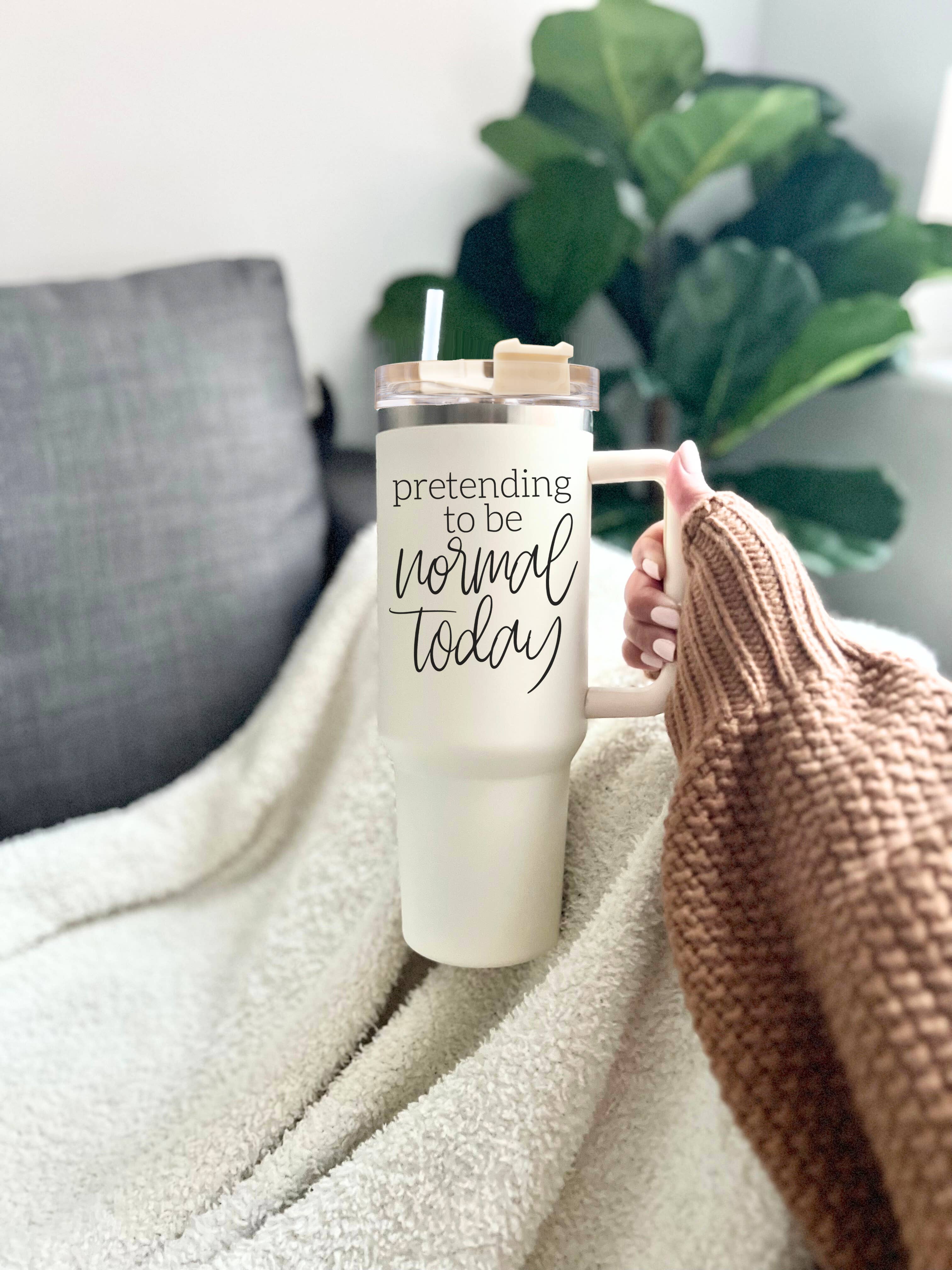 Gia Roma - Wholesale Insulated Mug/Tumbler - Fall Mug With Lid, Sweater Weather 40oz Insulated Coffee Cup65