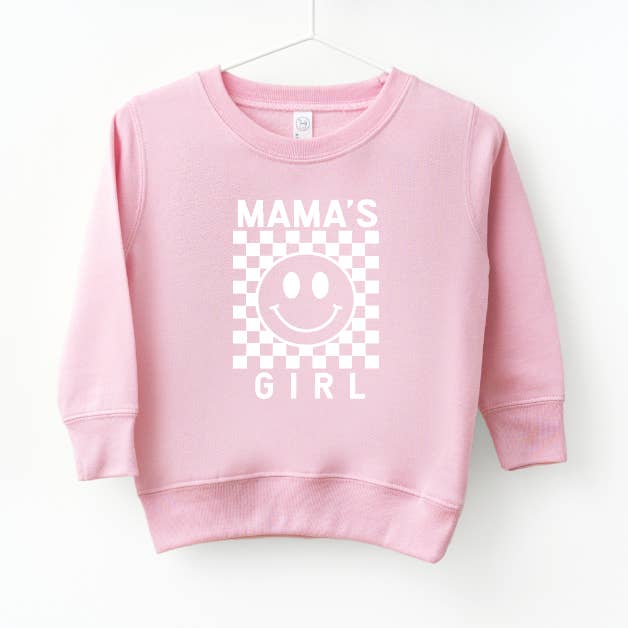 Mama's Girl Checkered Pullover for wholesale by SBG Co.