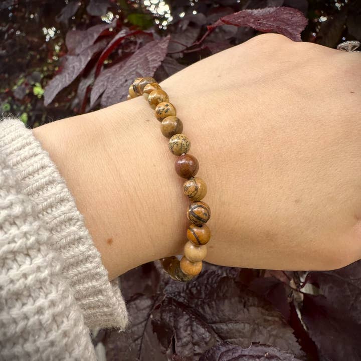 Wise Skies - Wholesale Beaded Bracelet - 6mm Beaded Crystal Stone Bracelets Natural Healing Jewelry