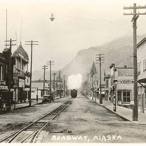 Art Print AK-105 Skagway Tram for wholesale by Found Image Press
