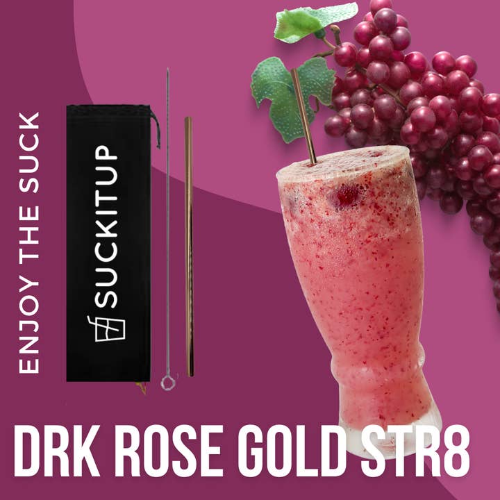 Suck It Up Straws - Wholesale Drinking straw - Single Straw and Brush set- Choose your Colour12