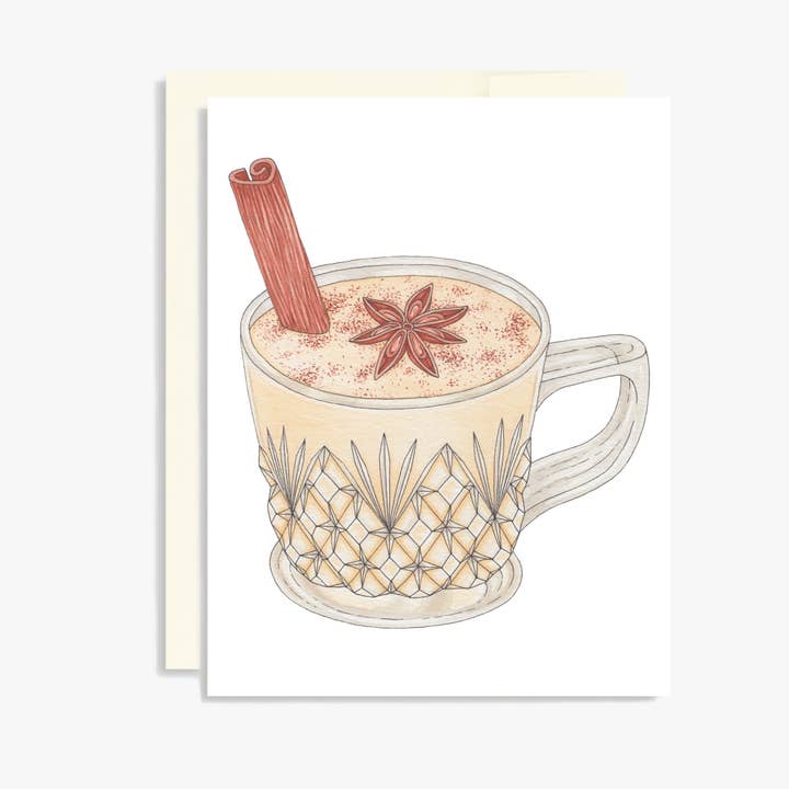 Eggnog Card for wholesale by Keepsake Studio