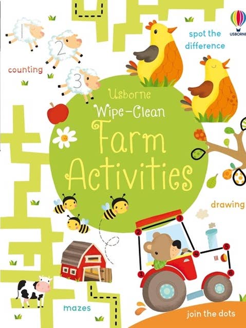 Wipe-Clean Farm Activitie : Usborne for wholesale by HarperCollins