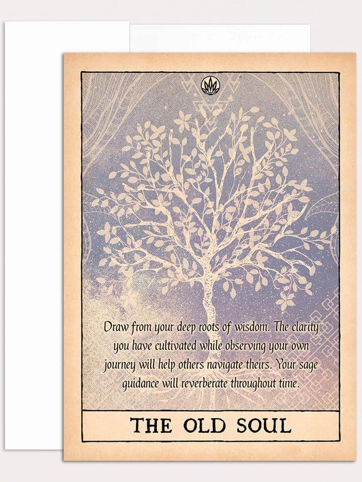 The Old Soul Greeting Card for wholesale by Soul Flower