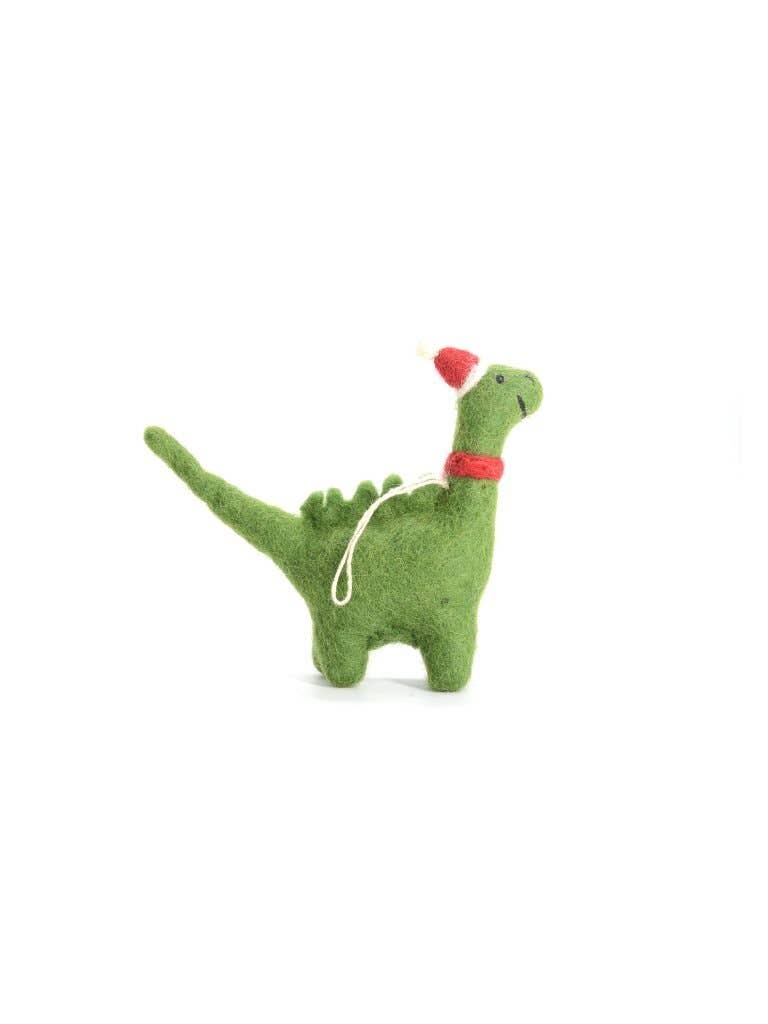 Woollyfelt – Großhandel Spielzeugset – Kinder – Filzgrüne Dinosaurier | Set aus 100