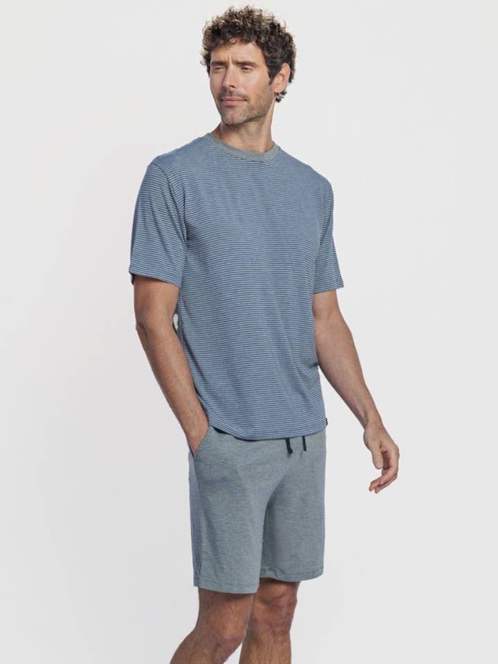 Modales Sommer-Pyjama-Set für Herren Zeus grau für den Großhandel von ZD Zero Defects