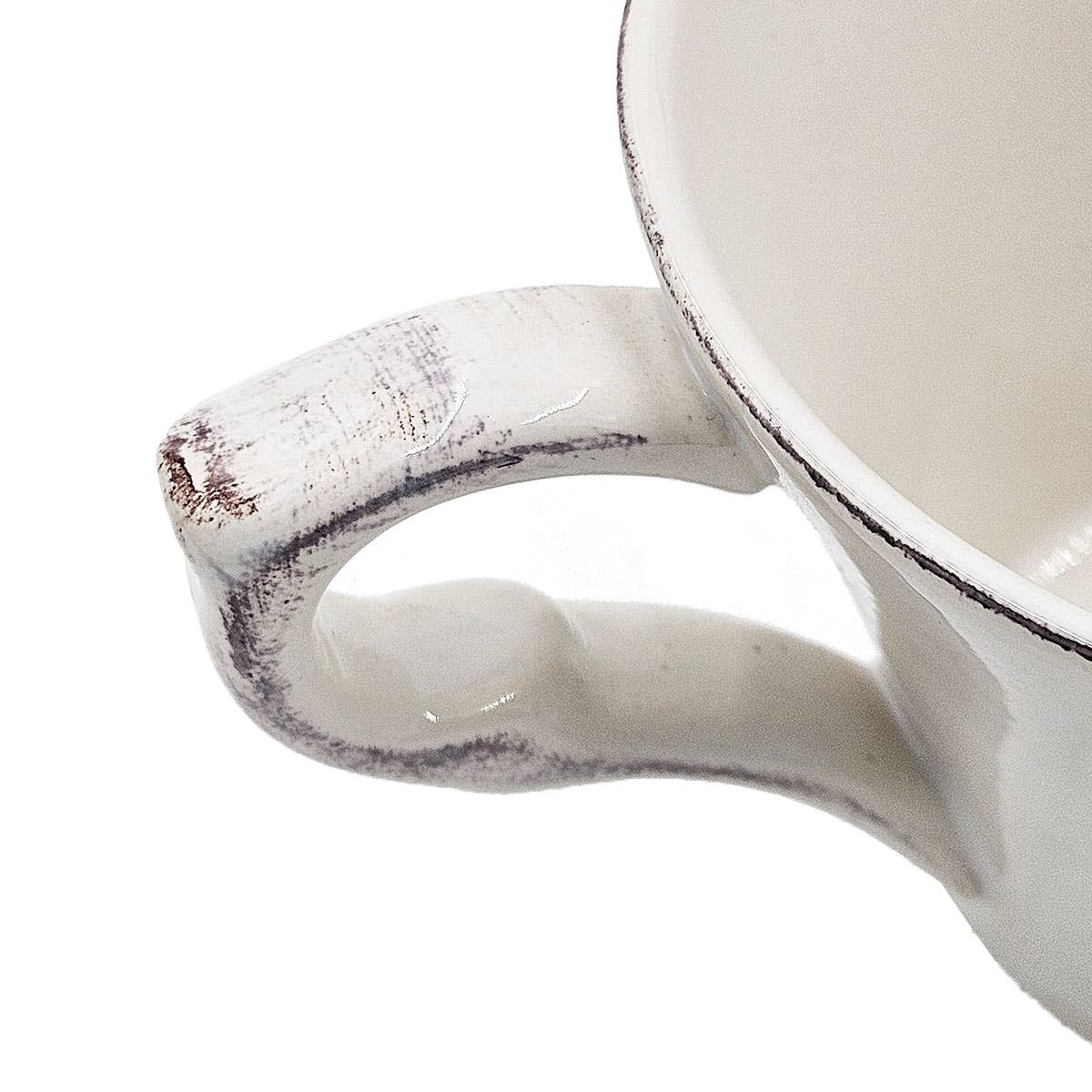 A&B Home Group Inc. – Chávena de chá por atacado – Conjunto de 2 Chávenas e Pires Brancos 24S/CTN2