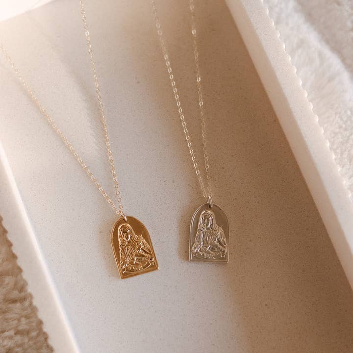 Naomi's Happy Place Shop - Wholesale Pendant/Charm Necklace - St. Catherine of Sweden Necklace28