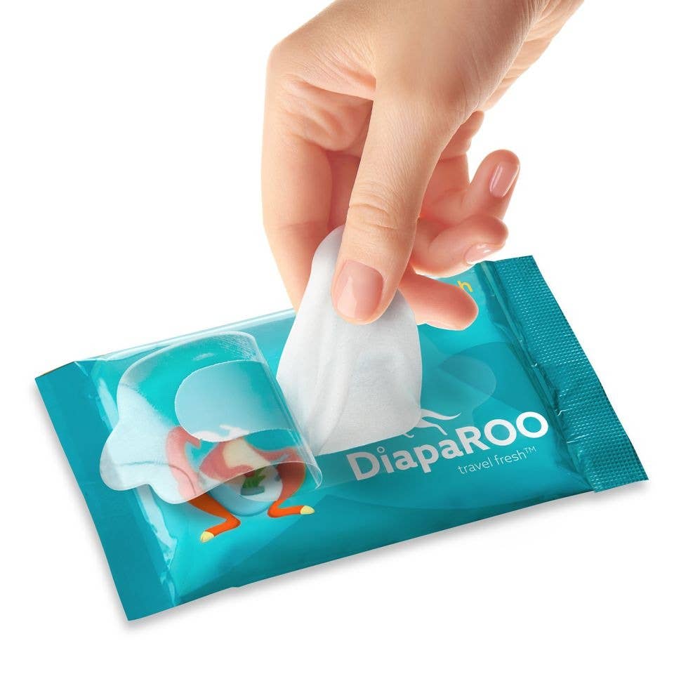 Diaparoo Corp. – wholesale Face & body wipes – Flushable Wet Wipes Unscented2