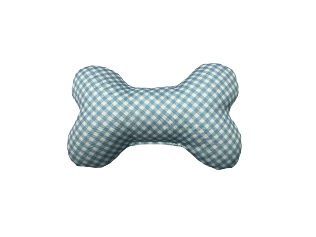 BARK by DOG - Wholesale Pet Plush Toy - Dog - Gingham Blue Bone Dog Toy4