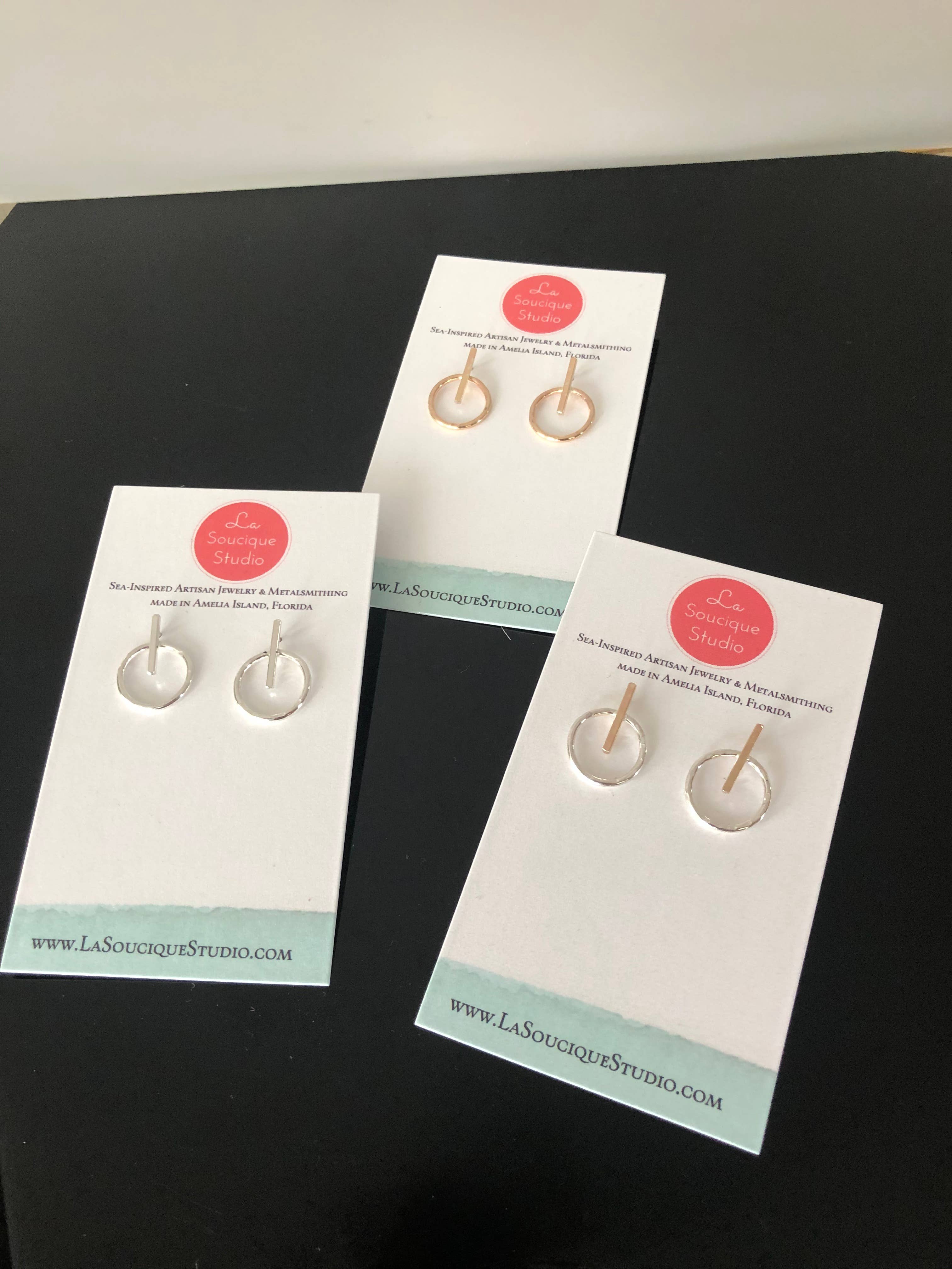 La Soucique Studio Metalsmithing - Wholesale Dangle Earrings - Perelle Power Earrings4