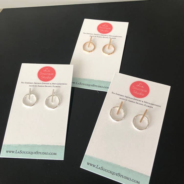 La Soucique Studio Metalsmithing - Wholesale Dangle Earrings - Perelle Power Earrings4