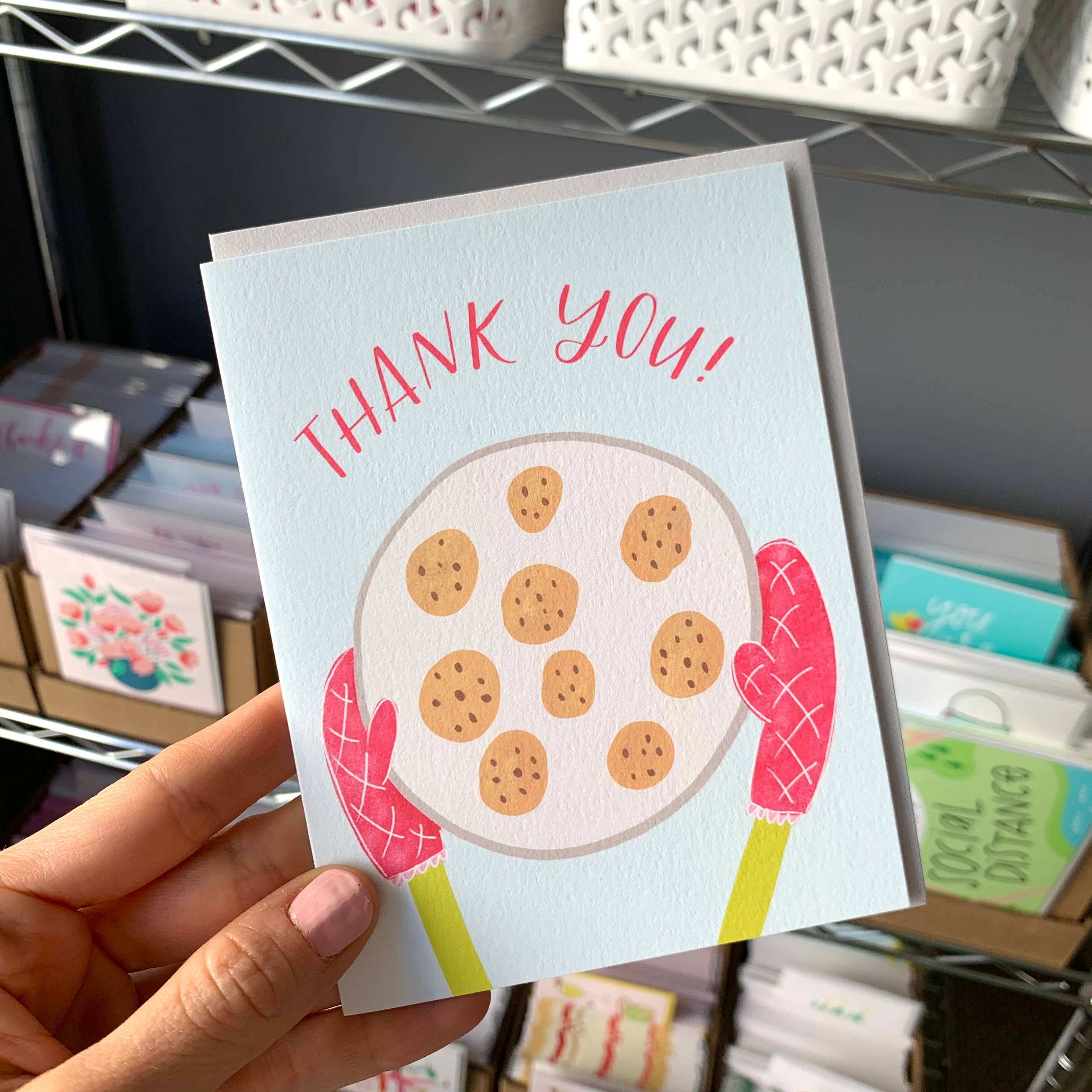 Happy Tines Design Co. - Wholesale Thank You Card - Greeting Card: Thank You Cookies, Hostess, Bakery1