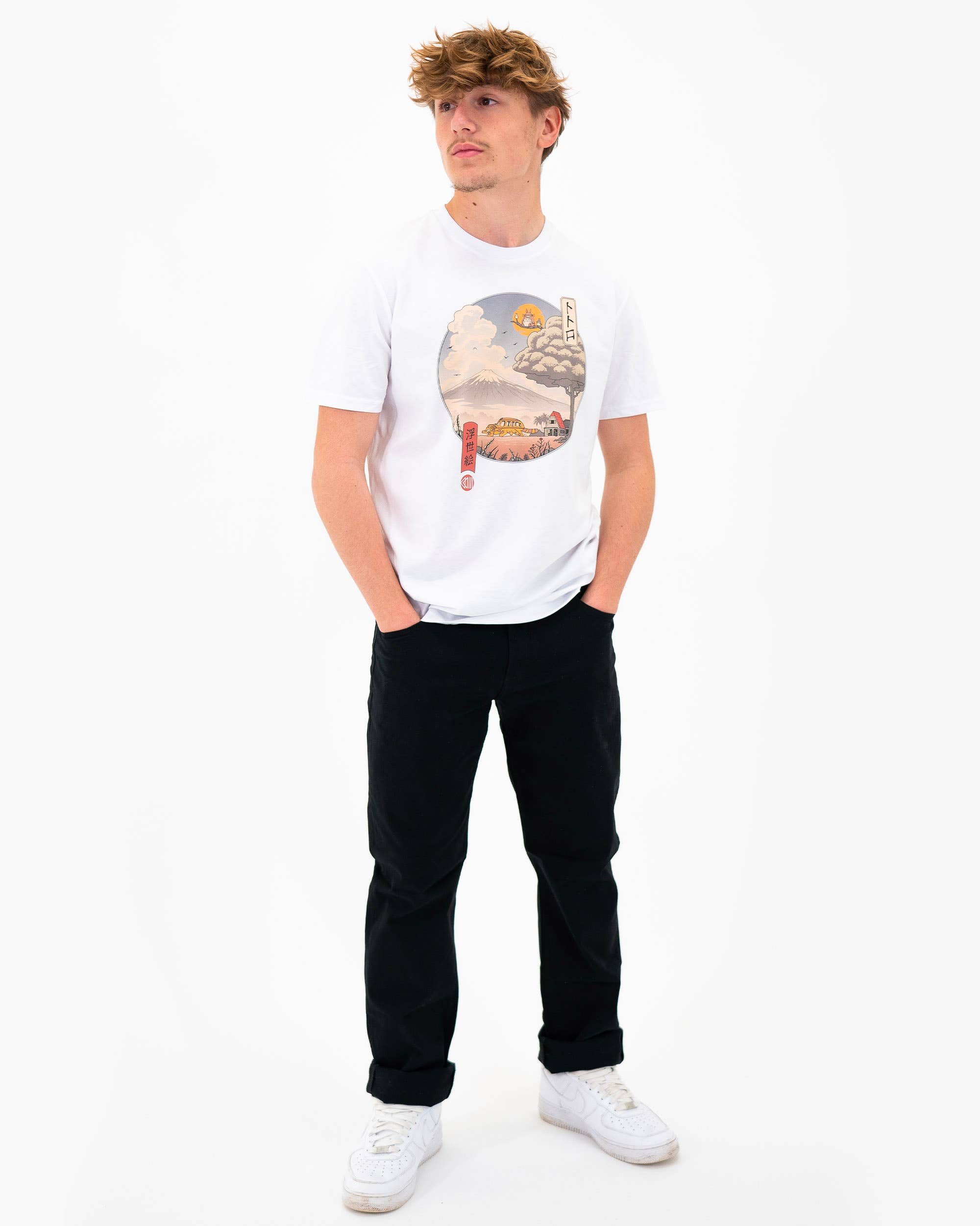 Grafitee - Wholesale Screen Printed T-Shirt - Unisex - Totoro Ukiyo-e T-shirt - Totoro graphic tee2