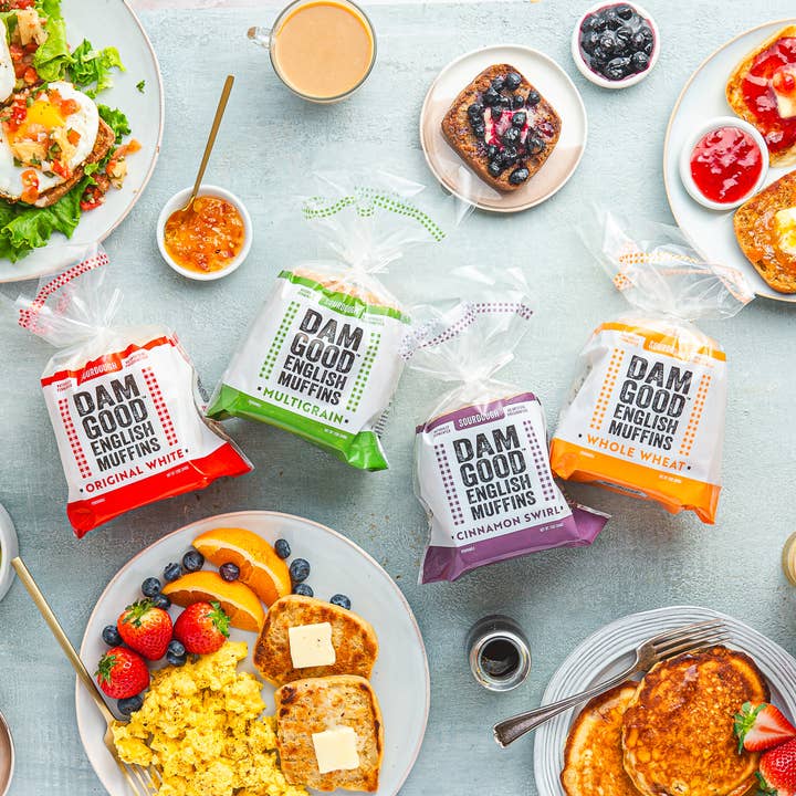 Dam Good® English Muffins - Wholesale Bread/Tortilla - 'Cinnamon Swirl' Sourdough English Muffins2