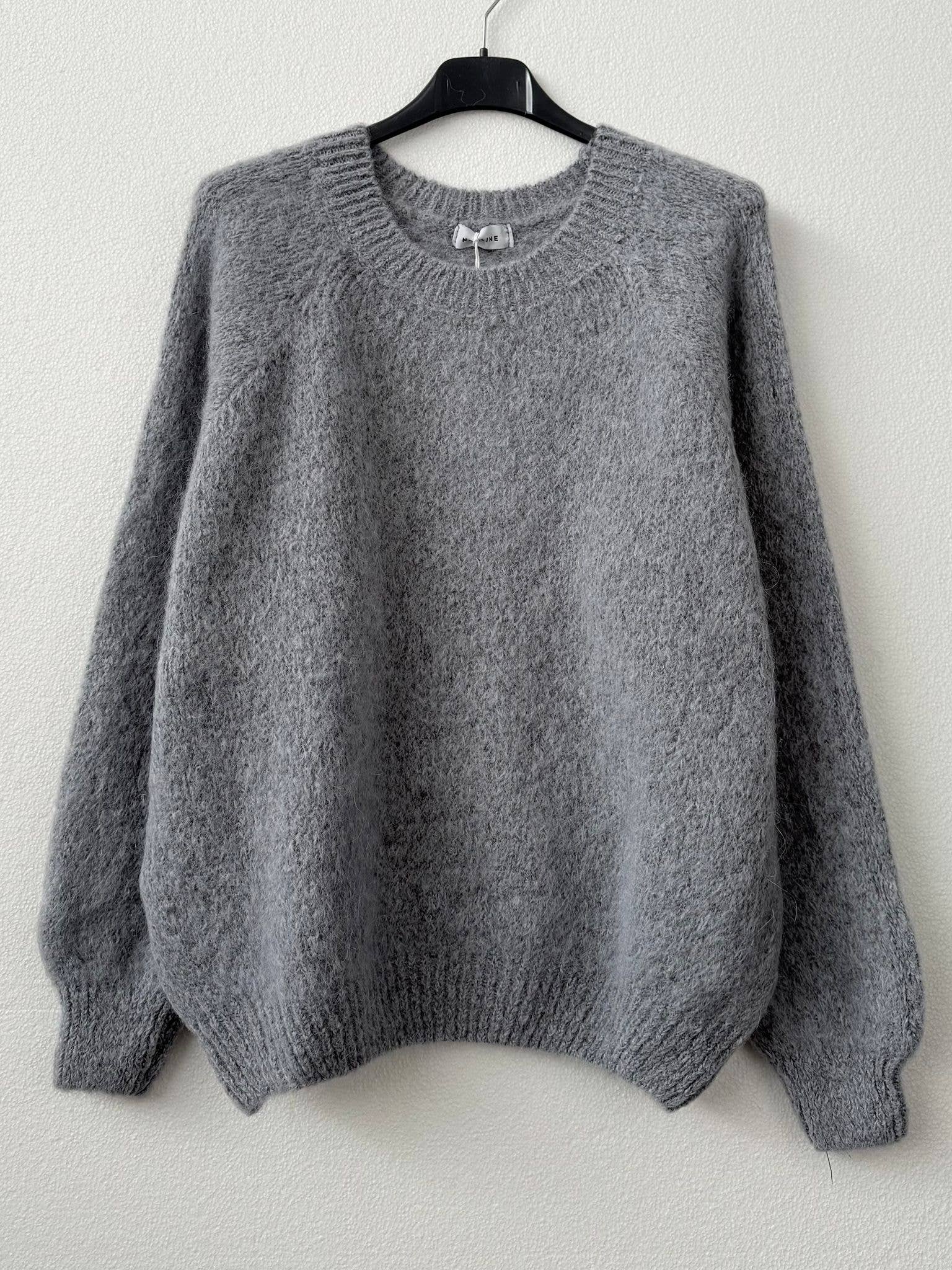 NOELINE - Wholesale Knit Sweater - Women's - Round neck sweater 50% alpaca 18194
