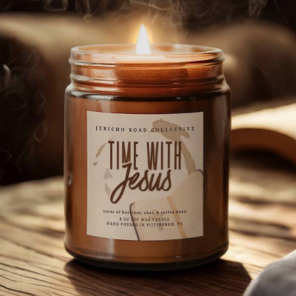 Time With Jesus Soy Wax Candle for wholesale by Jericho Road Collective
