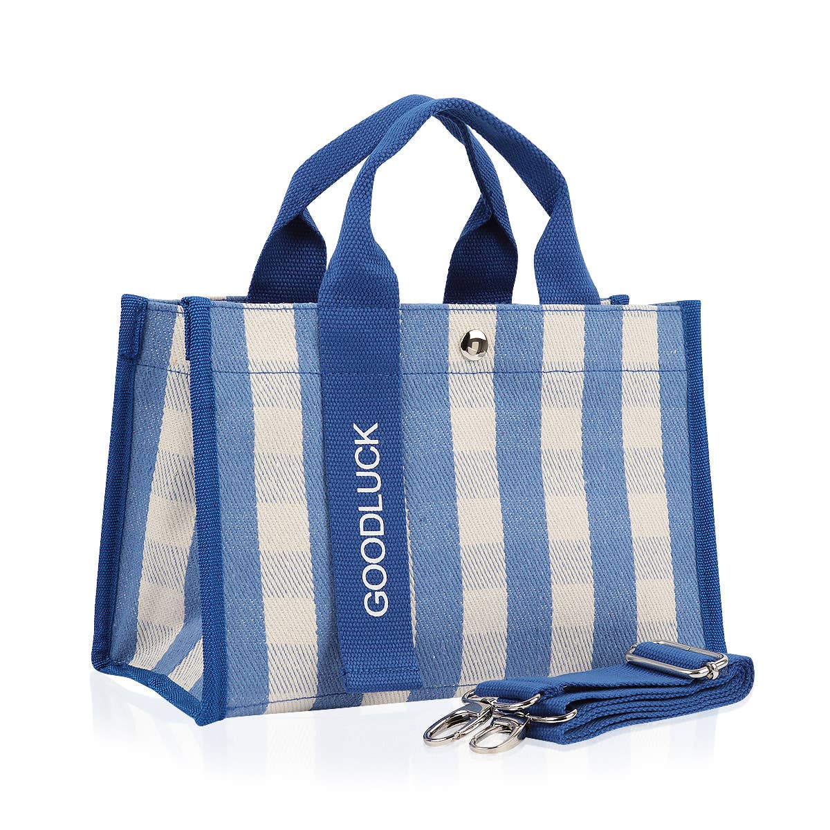 Loven x Mini Momo - Wholesale Tote Bag - Women's - Golf Rounding Bag Tote CanvasShoulder Crossbody Stripe Plaid4