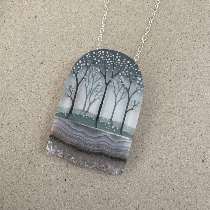 Forest Crystal Necklace for wholesale by Fernworks
