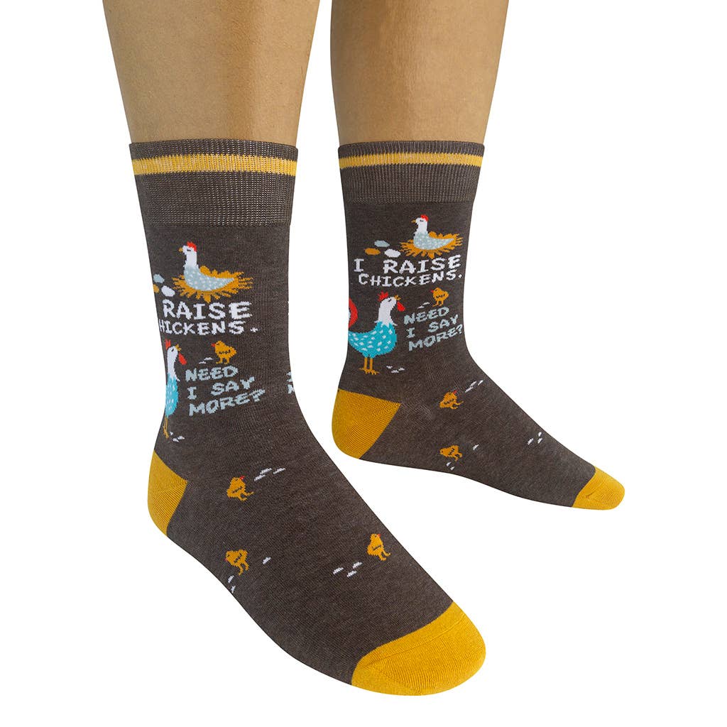 Funatic - About Face Designs - Nice Enough Merch Co - Wholesale Socks - Unisex - I Raise Chickens, Need I Say More | Funatic3