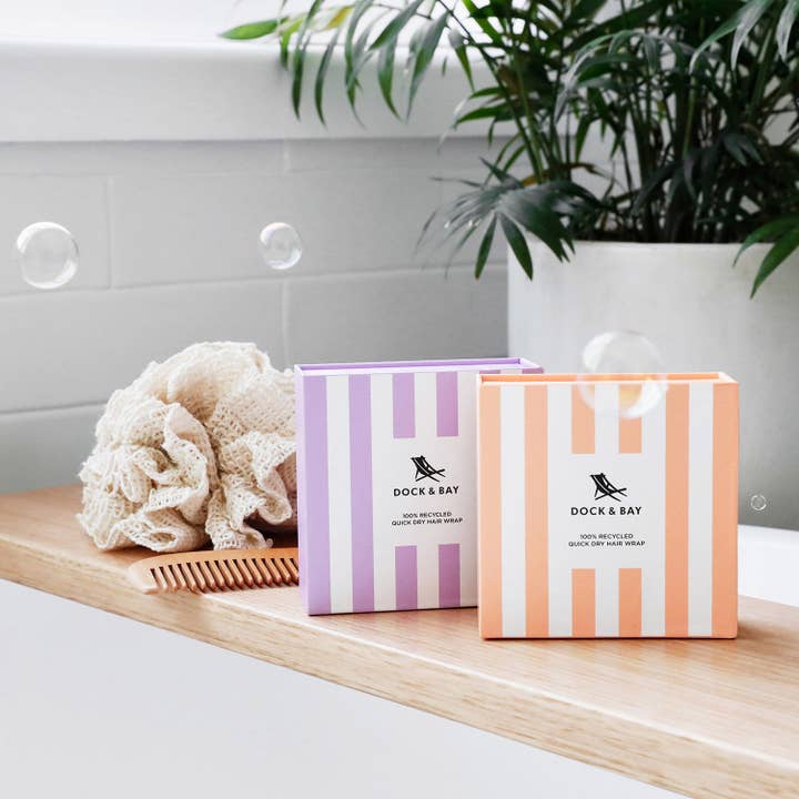 Dock & Bay UK – wholesale Hair towel/wrap – Dock & Bay Hair Wraps - Lombok Lilac (New Box)10