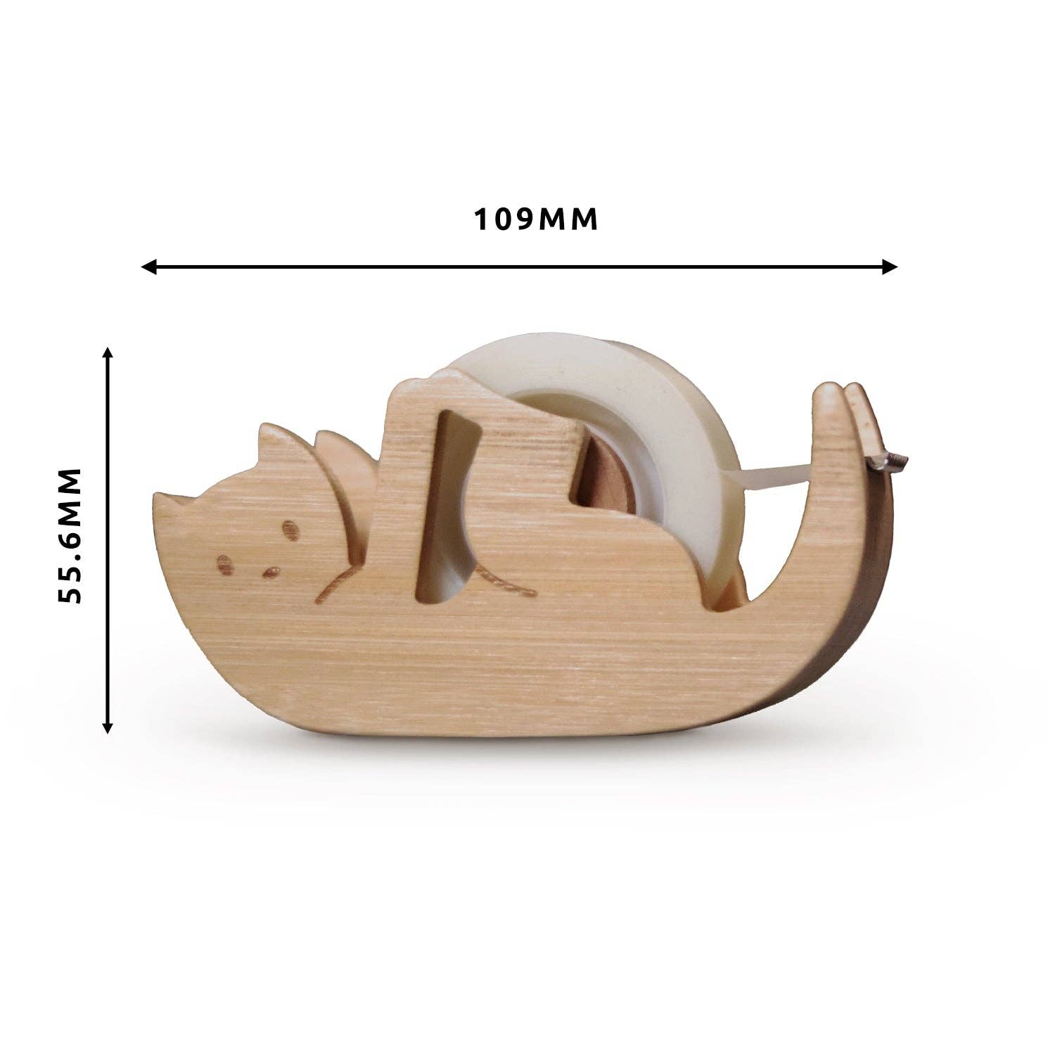 Pikkii USA - Wholesale Tape Dispenser - Kitty Sticky Tape Dispenser | Bamboo Desk Gift5