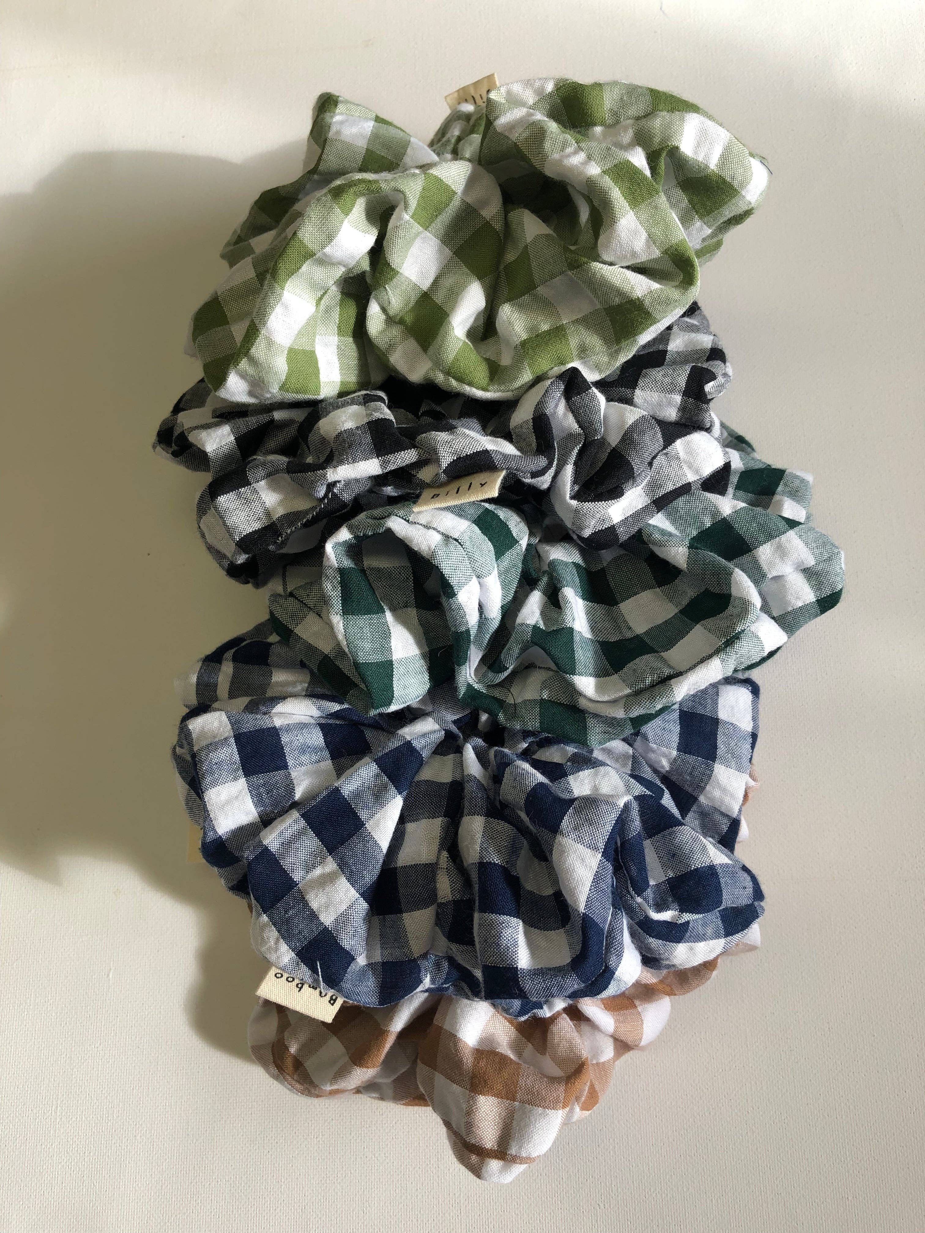 Billy Bamboo - Wholesale Scrunchie - Women's - GINGHAM SCRUNCHIES  - neutral5