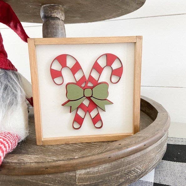 Nail and Hook Laser Cut Home Decor - Wholesale Sign - Christmas Mini Signs1