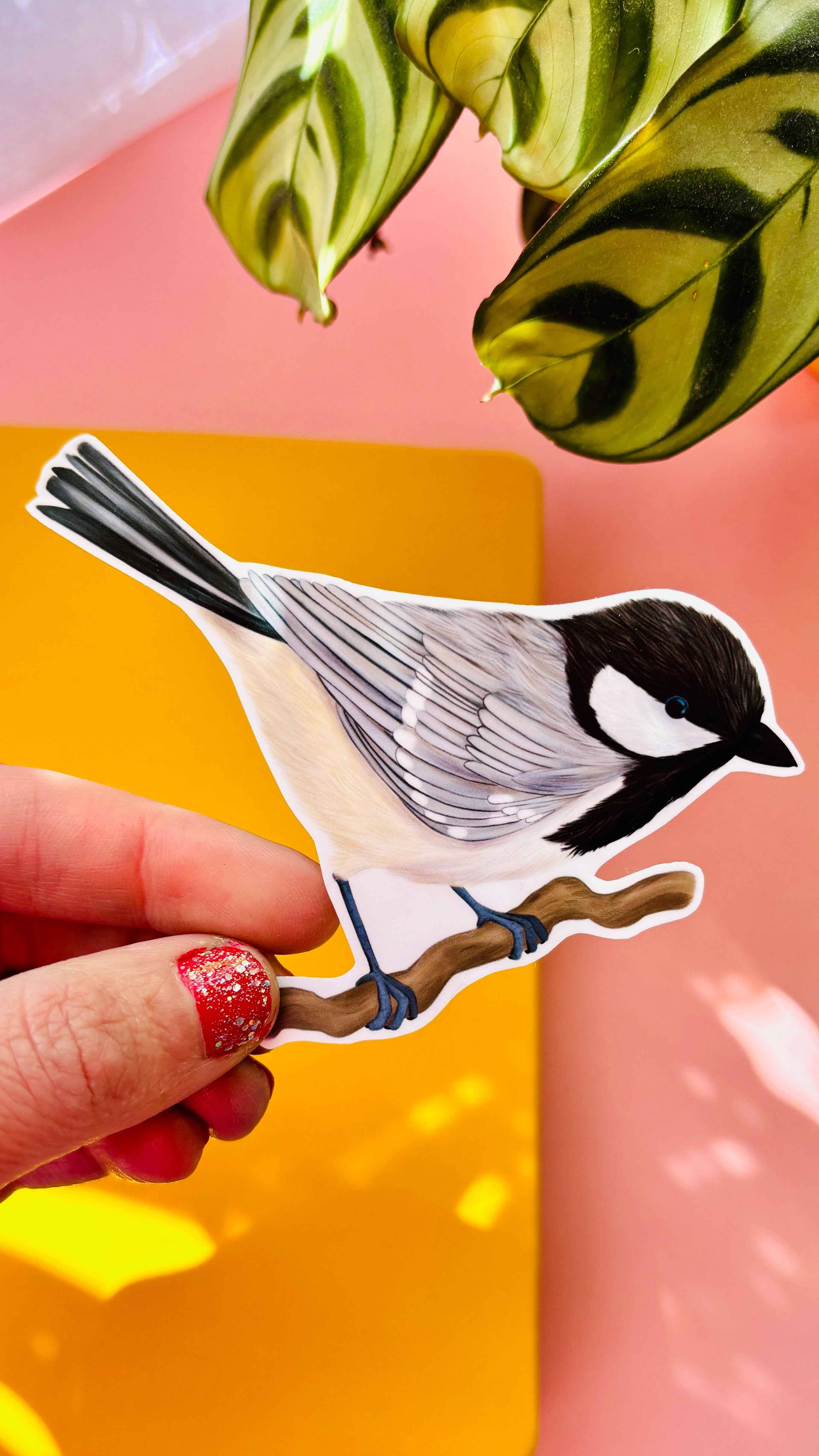 Pixiecraft - Wholesale Sticker - Garden Birds 10cm Vinyl Stickers: Nature Inspired Waterproof Decals0