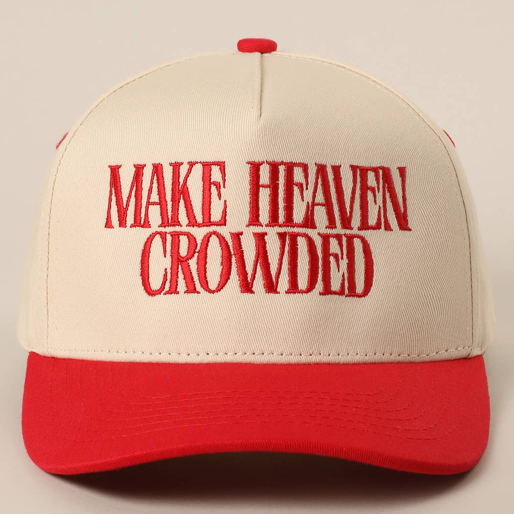 Fashion City - Vente Casquette de baseball – femme - Casquette de baseball brodée "MAKE HEAVEN CROWDED"8