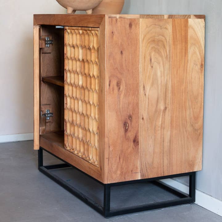 EARTHWARE - Wholesale Cabinet - Logan wood sideboard 2 doors3