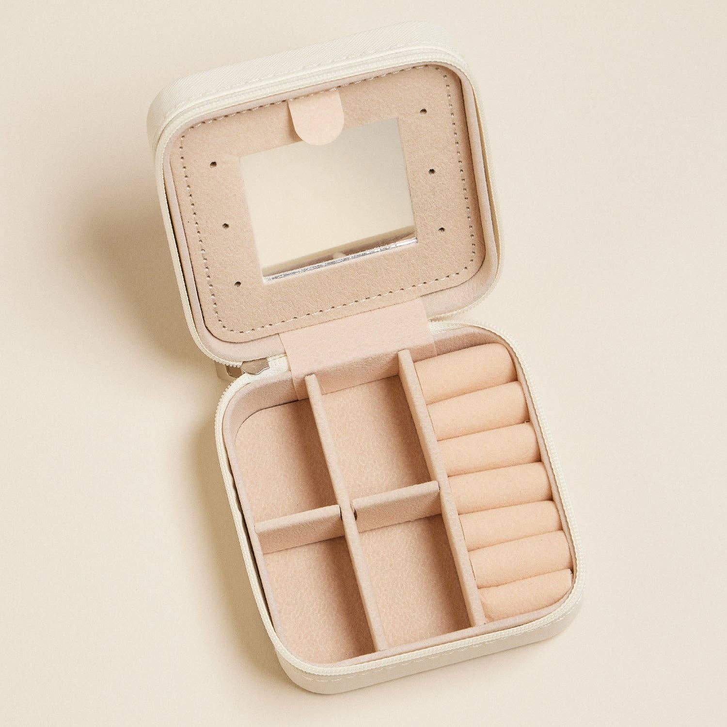 Blue Flower Pattern Jewelry Box -Travel Size for wholesale on Faire3